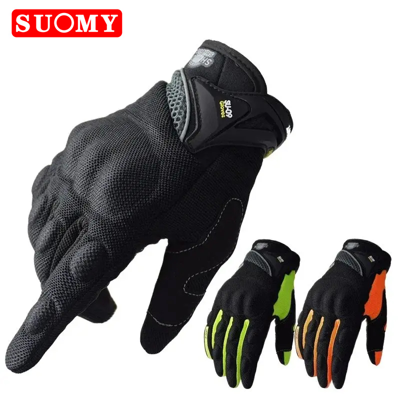 SUOMY Breathable Full Finger R - Leather Driving Glove ulasan dan harga