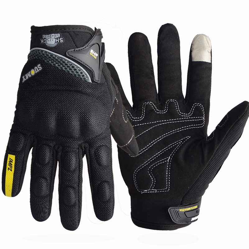 SUOMY Breathable Full Finger R - Leather Driving Glove ulasan dan harga