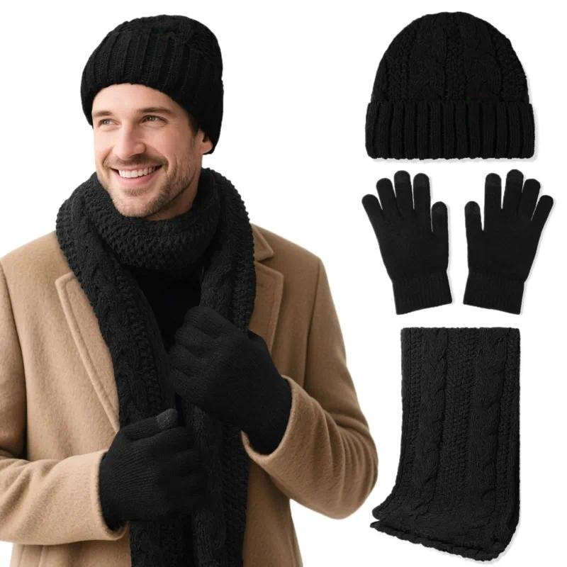 Winter Wool Hat Scarf Gloves S - Wool Glove Lined ulasan dan harga
