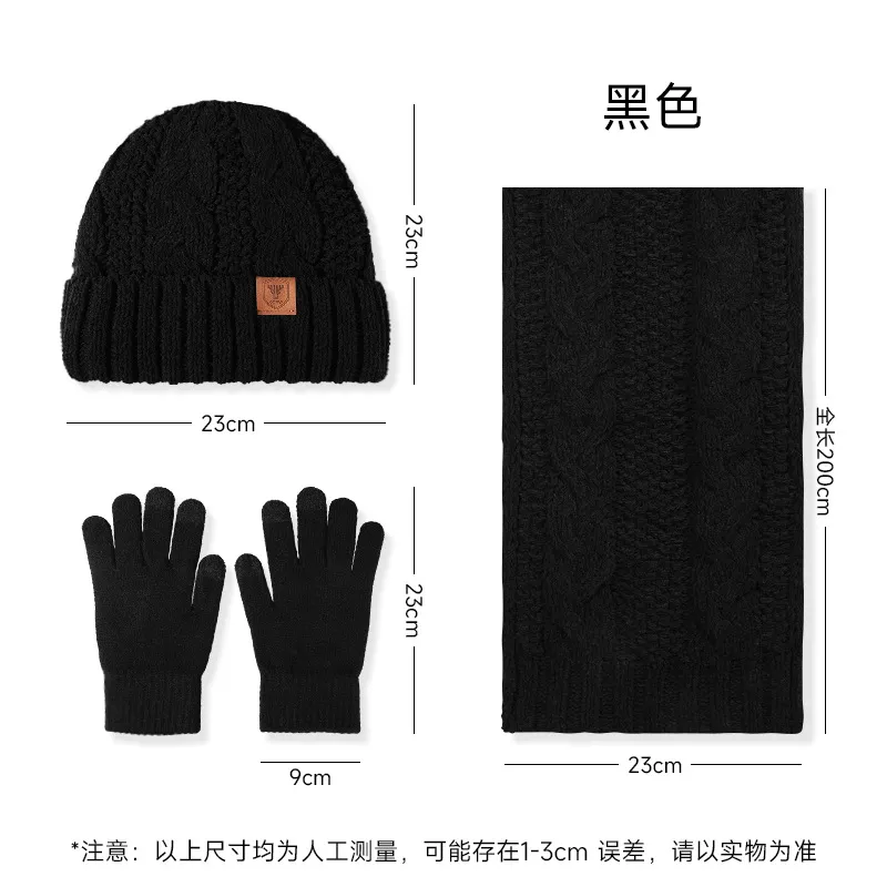 Winter Wool Hat Scarf Gloves S - Wool Glove Lined ulasan dan harga