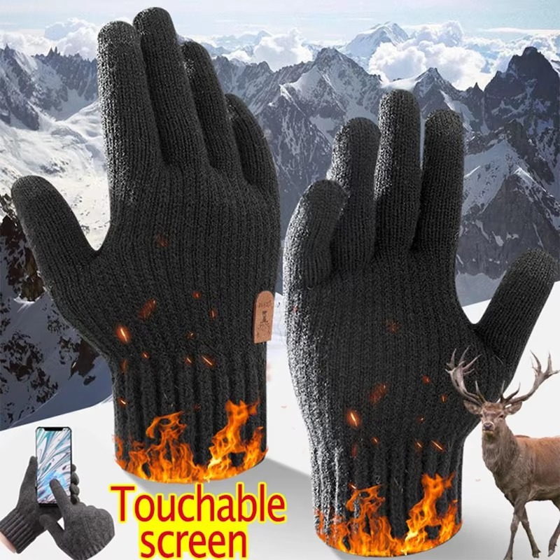 2026 Men's Thermal Wool Knitte - Wool Glove Lined ulasan dan harga